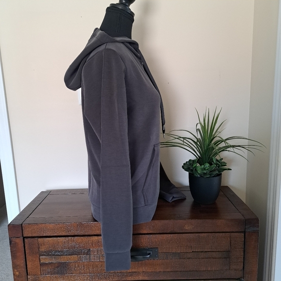 Lazy Pants Brushed Sueded Hoodie Grey Small Cozy Sweatshirt Casual - Picture 5 of 16